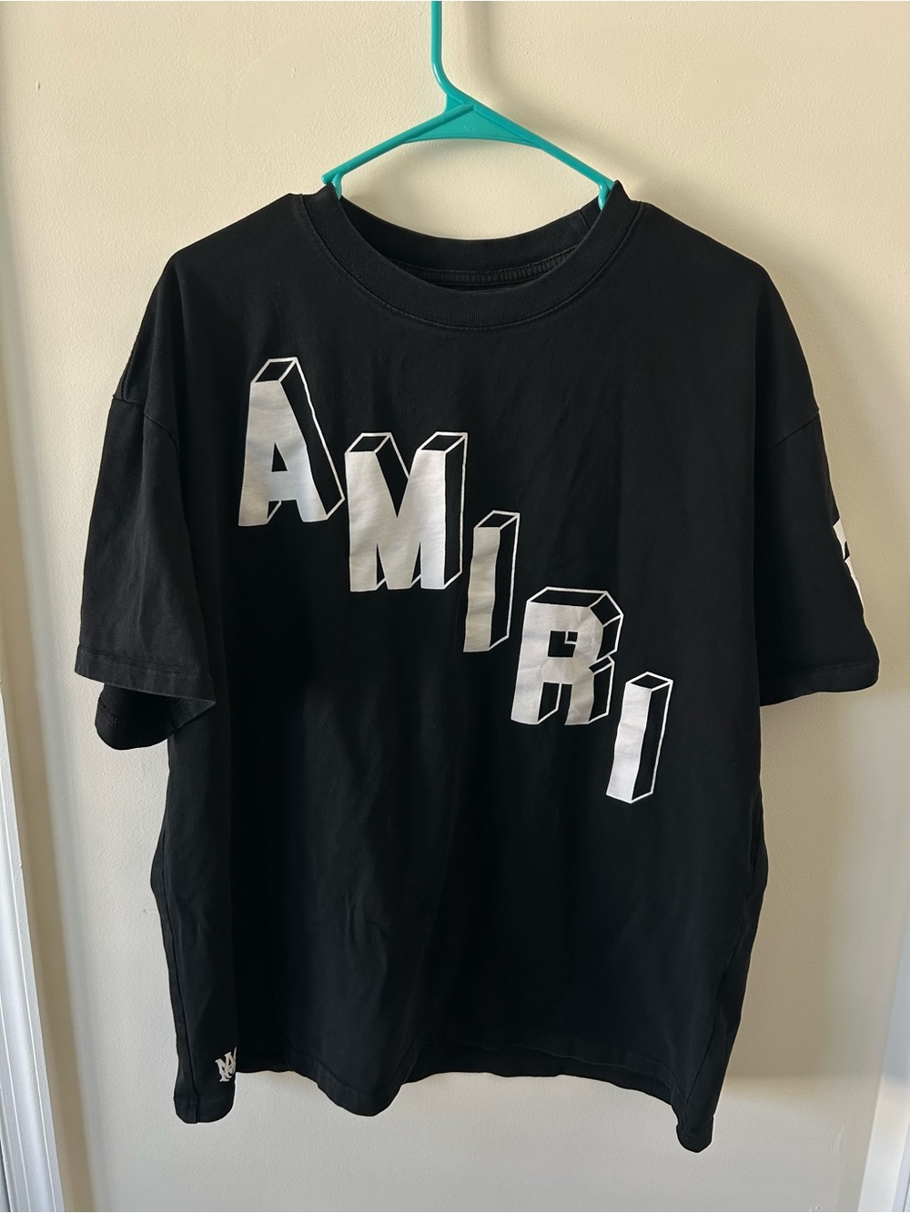 AMIRI Black and White 3D Logo Tee